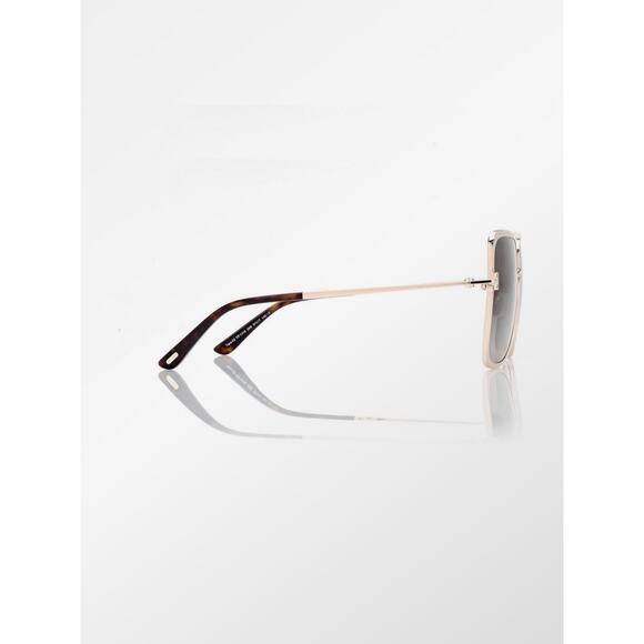 New Tom Ford Tara FT1319 28B Rose Gold Frame Sunglasses Grey Gradient Lenses